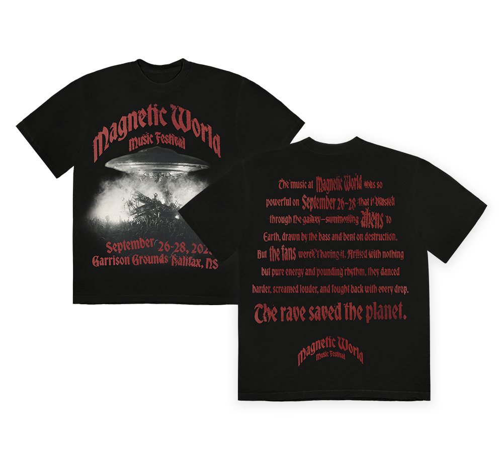 Magnetic World T-Shirt - Black