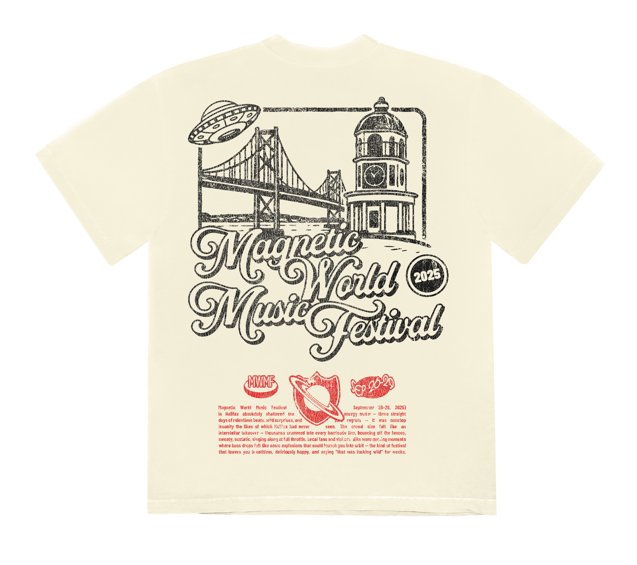Magnetic World T-Shirt - Cream