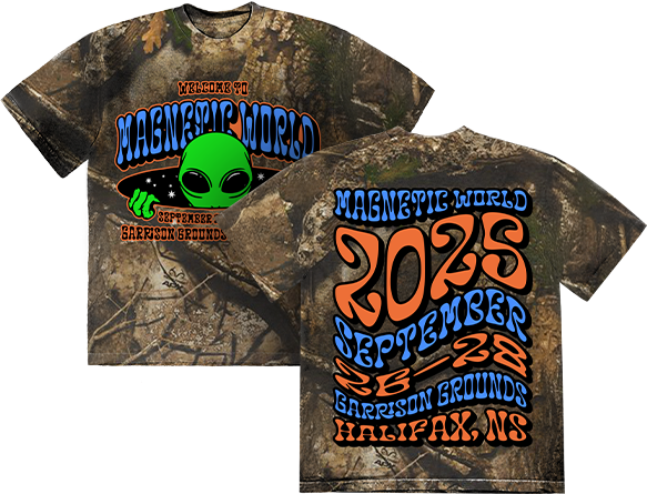 Magnetic World T-Shirt - Camo Print
