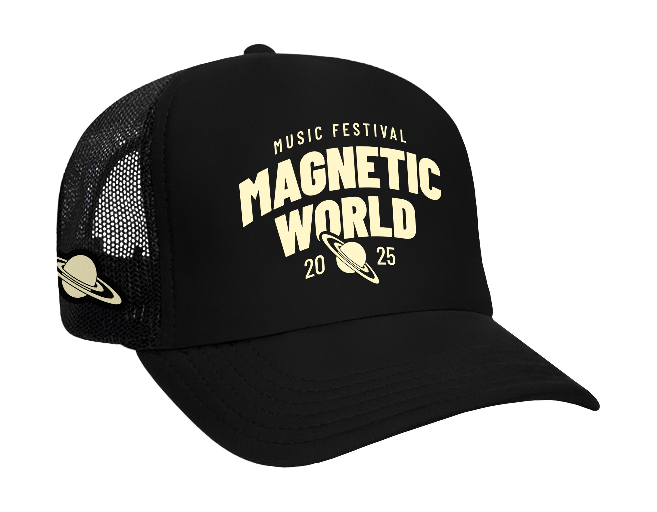 Magnetic World Trucker Hat - Black